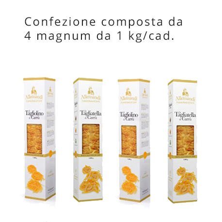 Conf. 4 Magnum 1 kg. Pasta Allemandi