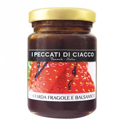 MOSTARDA DI FRAGOLE E ACETO BALSAMICO 110gr