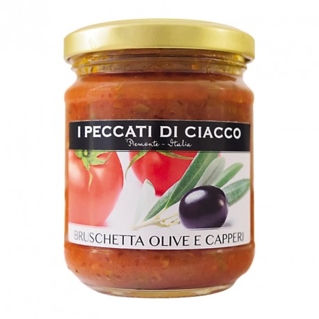BRUSCHETTA OLIVE E CAPPERI 180gr